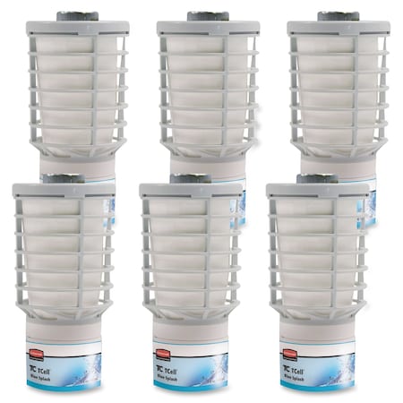 Rubbermaid Commercial Air Freshener Refill, f/T-Cell Dispenser Blue Splash, PK 6 RCP402112CT